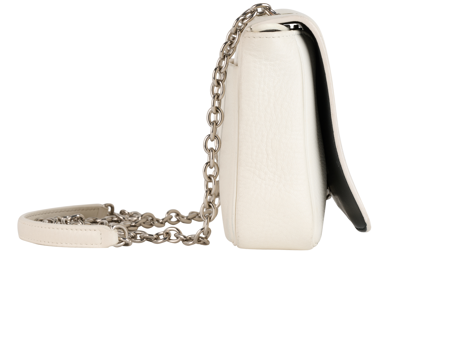 Logo Crossbody, &pound;220, Handbags, White, Leather, Side view
